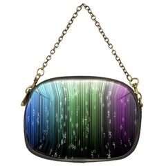 Numerical Animation Random Stripes Rainbow Space Chain Purses (one Side)  by Mariart