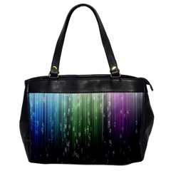 Numerical Animation Random Stripes Rainbow Space Office Handbags by Mariart