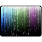 Numerical Animation Random Stripes Rainbow Space Fleece Blanket (Large)  80 x60  Blanket Front