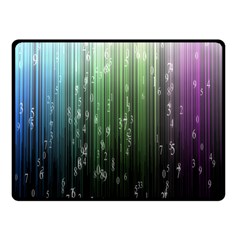 Numerical Animation Random Stripes Rainbow Space Fleece Blanket (small) by Mariart