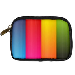 Rainbow Stripes Vertical Lines Colorful Blue Pink Orange Green Digital Camera Cases by Mariart