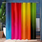 Rainbow Stripes Vertical Lines Colorful Blue Pink Orange Green Shower Curtain 60  x 72  (Medium)  60 x72  Curtain