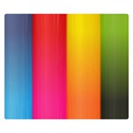 Rainbow Stripes Vertical Lines Colorful Blue Pink Orange Green Double Sided Flano Blanket (Small)  50 x40  Blanket Front