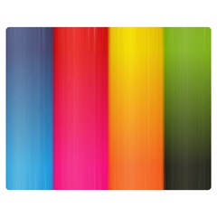 Rainbow Stripes Vertical Lines Colorful Blue Pink Orange Green Double Sided Flano Blanket (medium) 