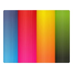 Rainbow Stripes Vertical Lines Colorful Blue Pink Orange Green Double Sided Flano Blanket (large)  by Mariart