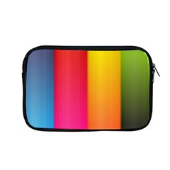 Rainbow Stripes Vertical Lines Colorful Blue Pink Orange Green Apple Macbook Pro 13  Zipper Case by Mariart