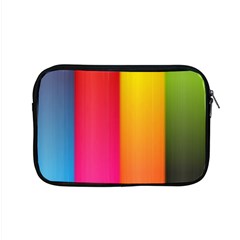 Rainbow Stripes Vertical Lines Colorful Blue Pink Orange Green Apple Macbook Pro 15  Zipper Case by Mariart