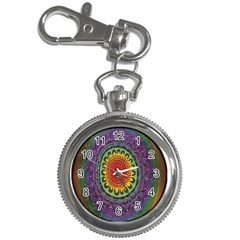 Rainbow Mandala Circle Key Chain Watches