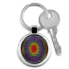 Rainbow Mandala Circle Key Chains (round) 