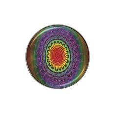 Rainbow Mandala Circle Hat Clip Ball Marker