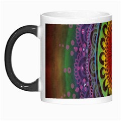 Rainbow Mandala Circle Morph Mugs