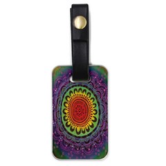 Rainbow Mandala Circle Luggage Tags (one Side)  by Mariart