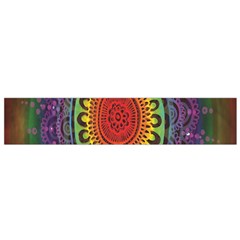 Rainbow Mandala Circle Flano Scarf (small)