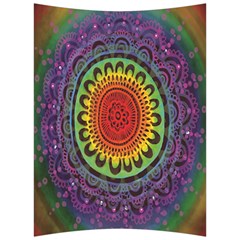 Rainbow Mandala Circle Back Support Cushion by Mariart