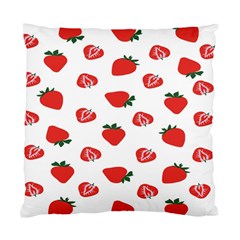 Red Fruit Strawberry Pattern Standard Cushion Case (two Sides)