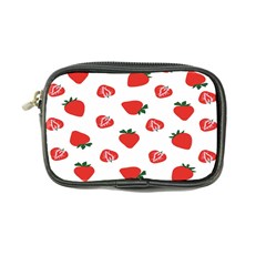 Red Fruit Strawberry Pattern Coin Purse by Mariart