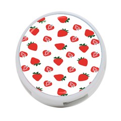 Red Fruit Strawberry Pattern 4-port Usb Hub (two Sides)  by Mariart