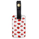 Red Fruit Strawberry Pattern Luggage Tags (One Side)  Front