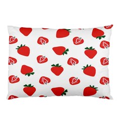 Red Fruit Strawberry Pattern Pillow Case (two Sides) by Mariart