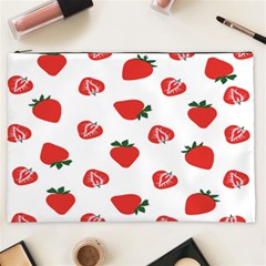 Red Fruit Strawberry Pattern Cosmetic Bag (xxl)  by Mariart