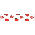 Red Fruit Strawberry Pattern Flano Scarf (Small) Front