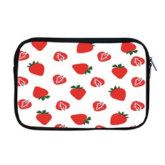 Red Fruit Strawberry Pattern Apple Macbook Pro 17  Zipper Case by Mariart