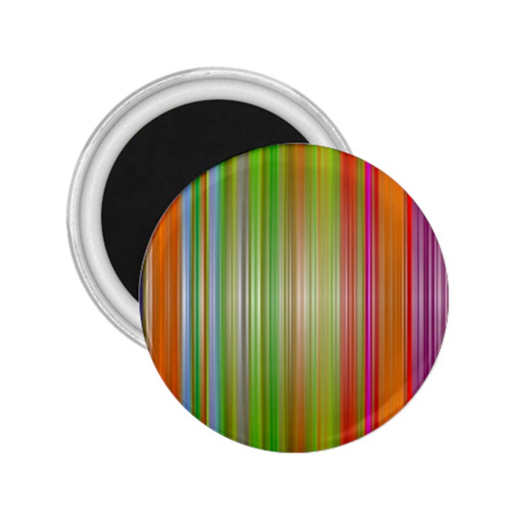 Rainbow Stripes Vertical Colorful Bright 2.25  Magnets