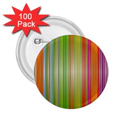 Rainbow Stripes Vertical Colorful Bright 2 25  Buttons (100 Pack)  by Mariart