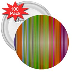 Rainbow Stripes Vertical Colorful Bright 3  Buttons (100 Pack)  by Mariart