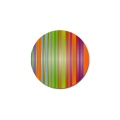 Rainbow Stripes Vertical Colorful Bright Golf Ball Marker