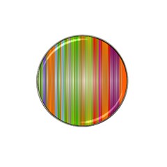 Rainbow Stripes Vertical Colorful Bright Hat Clip Ball Marker