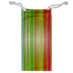 Rainbow Stripes Vertical Colorful Bright Jewelry Bag