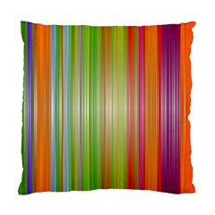 Rainbow Stripes Vertical Colorful Bright Standard Cushion Case (two Sides)