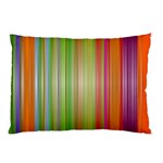 Rainbow Stripes Vertical Colorful Bright Pillow Case 26.62 x18.9  Pillow Case