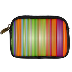 Rainbow Stripes Vertical Colorful Bright Digital Camera Cases