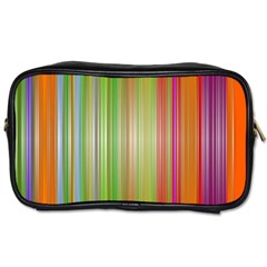 Rainbow Stripes Vertical Colorful Bright Toiletries Bags