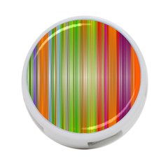 Rainbow Stripes Vertical Colorful Bright 4-port Usb Hub (one Side) by Mariart