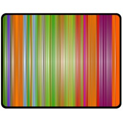 Rainbow Stripes Vertical Colorful Bright Fleece Blanket (medium) 