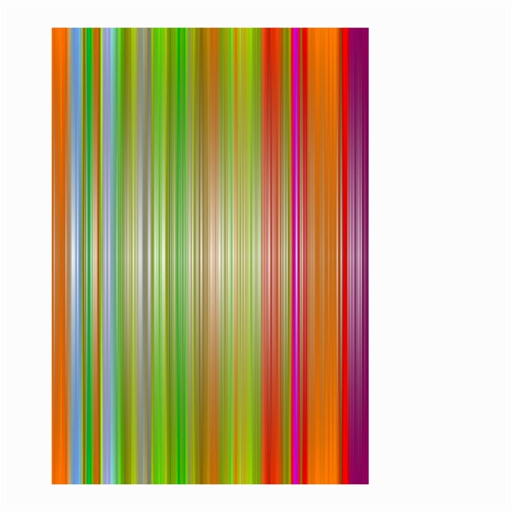 Rainbow Stripes Vertical Colorful Bright Small Garden Flag (Two Sides)