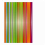 Rainbow Stripes Vertical Colorful Bright Small Garden Flag (Two Sides) Back