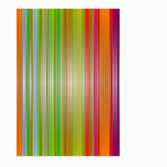 Rainbow Stripes Vertical Colorful Bright Large Garden Flag (two Sides)