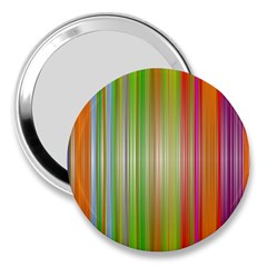 Rainbow Stripes Vertical Colorful Bright 3  Handbag Mirrors