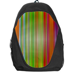 Rainbow Stripes Vertical Colorful Bright Backpack Bag