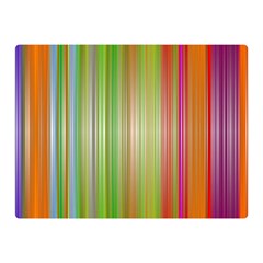 Rainbow Stripes Vertical Colorful Bright Double Sided Flano Blanket (mini) 