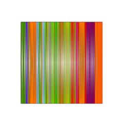 Rainbow Stripes Vertical Colorful Bright Satin Bandana Scarf