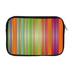 Rainbow Stripes Vertical Colorful Bright Apple Macbook Pro 17  Zipper Case by Mariart