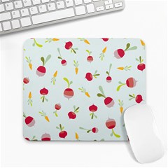 Root Vegetables Pattern Carrots Large Mousepads