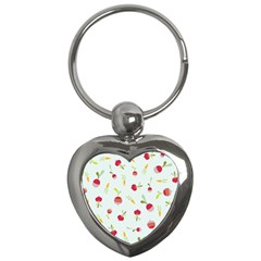 Root Vegetables Pattern Carrots Key Chains (heart)  by Mariart