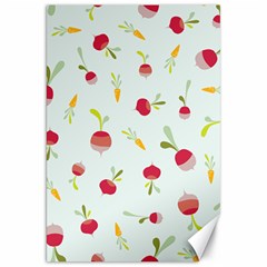 Root Vegetables Pattern Carrots Canvas 20  X 30  