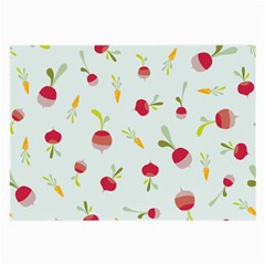 Root Vegetables Pattern Carrots Large Glasses Cloth (2-side) by Mariart